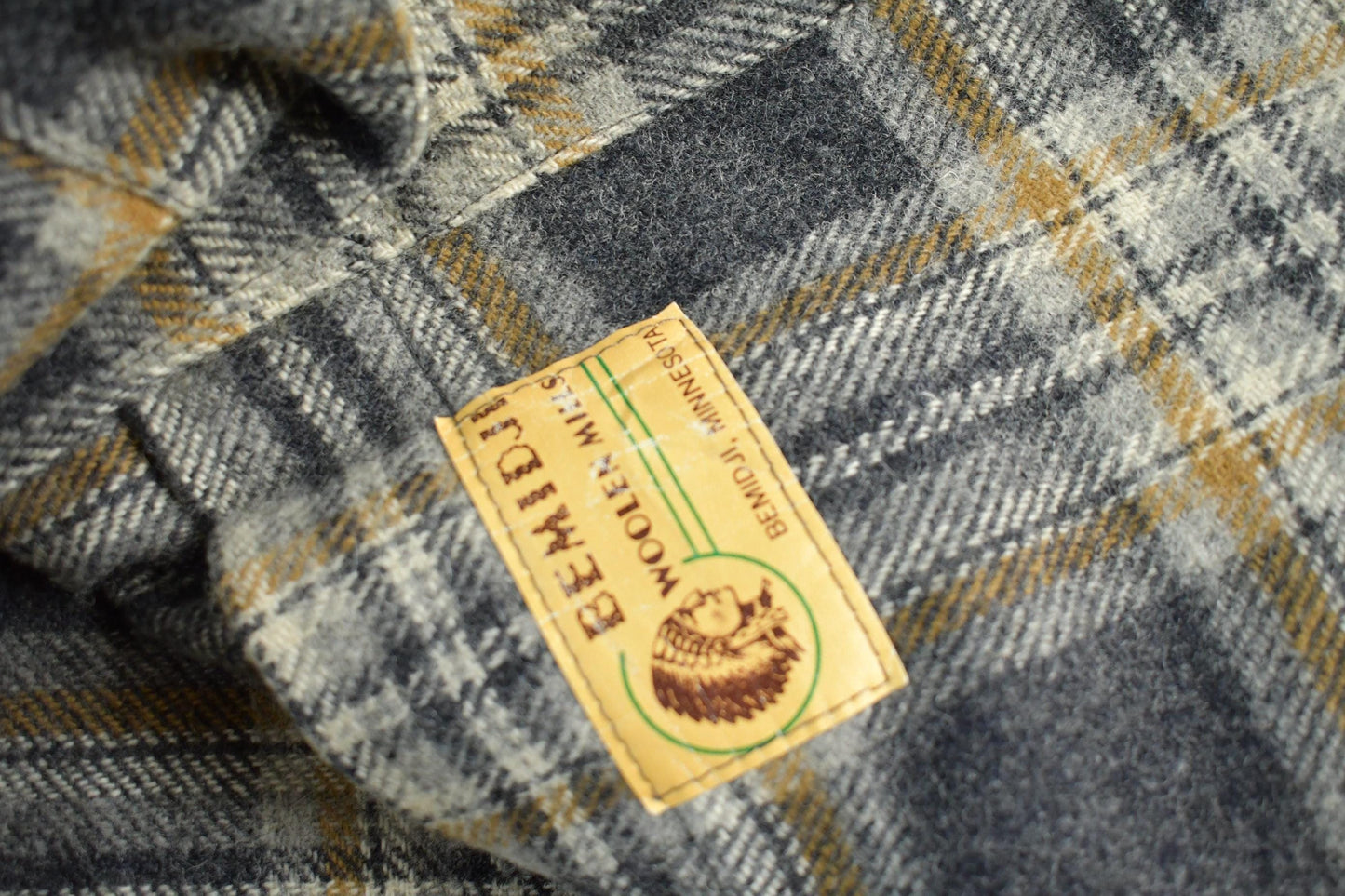 Other Clothing > Men's Clothing > Shirts & Tees > Oxfords & Button Downs Vintage 1960s Bemidji Woolen Mills Wool Vintage Button Up Shirt Men's Large