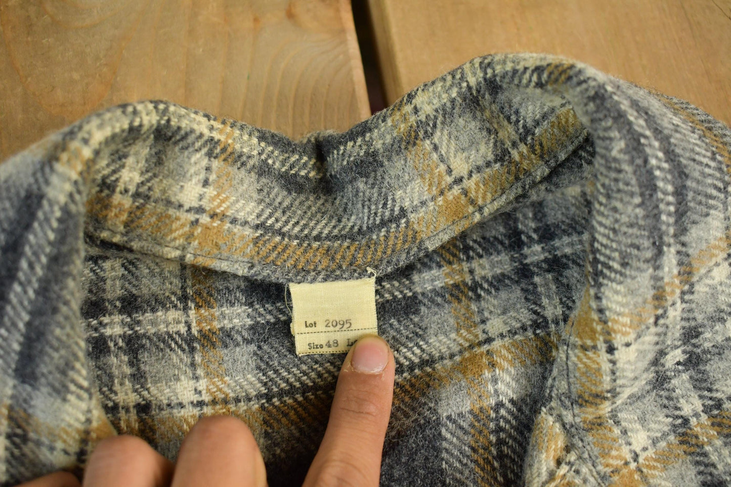 Other Clothing > Men's Clothing > Shirts & Tees > Oxfords & Button Downs Vintage 1960s Bemidji Woolen Mills Wool Vintage Button Up Shirt Men's Large