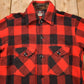 Other Clothing > Men's Clothing > Shirts & Tees > Oxfords & Button Downs Vintage 1960s Johnson Wool Buffalo Plaid Hunting Togs Flannel Shirt Men's M