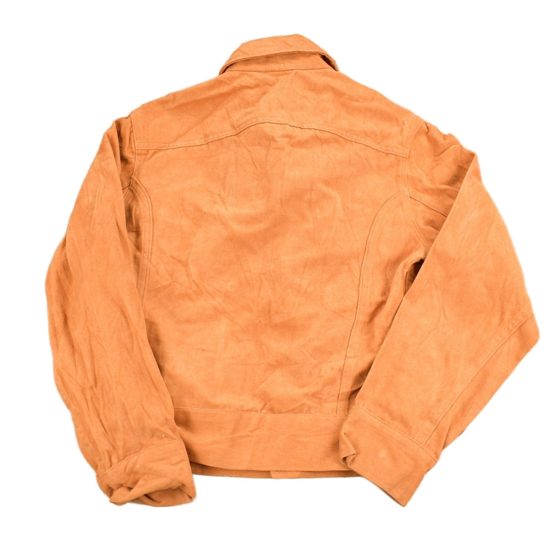 Other Clothing > Men's Clothing > Shirts & Tees > Oxfords & Button Downs Vintage 1960s Male Burnt Orange Shacket Button Up Women's S