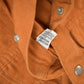 Other Clothing > Men's Clothing > Shirts & Tees > Oxfords & Button Downs Vintage 1960s Male Burnt Orange Shacket Button Up Women's S