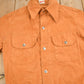 Other Clothing > Men's Clothing > Shirts & Tees > Oxfords & Button Downs Vintage 1960s Male Burnt Orange Shacket Button Up Women's S