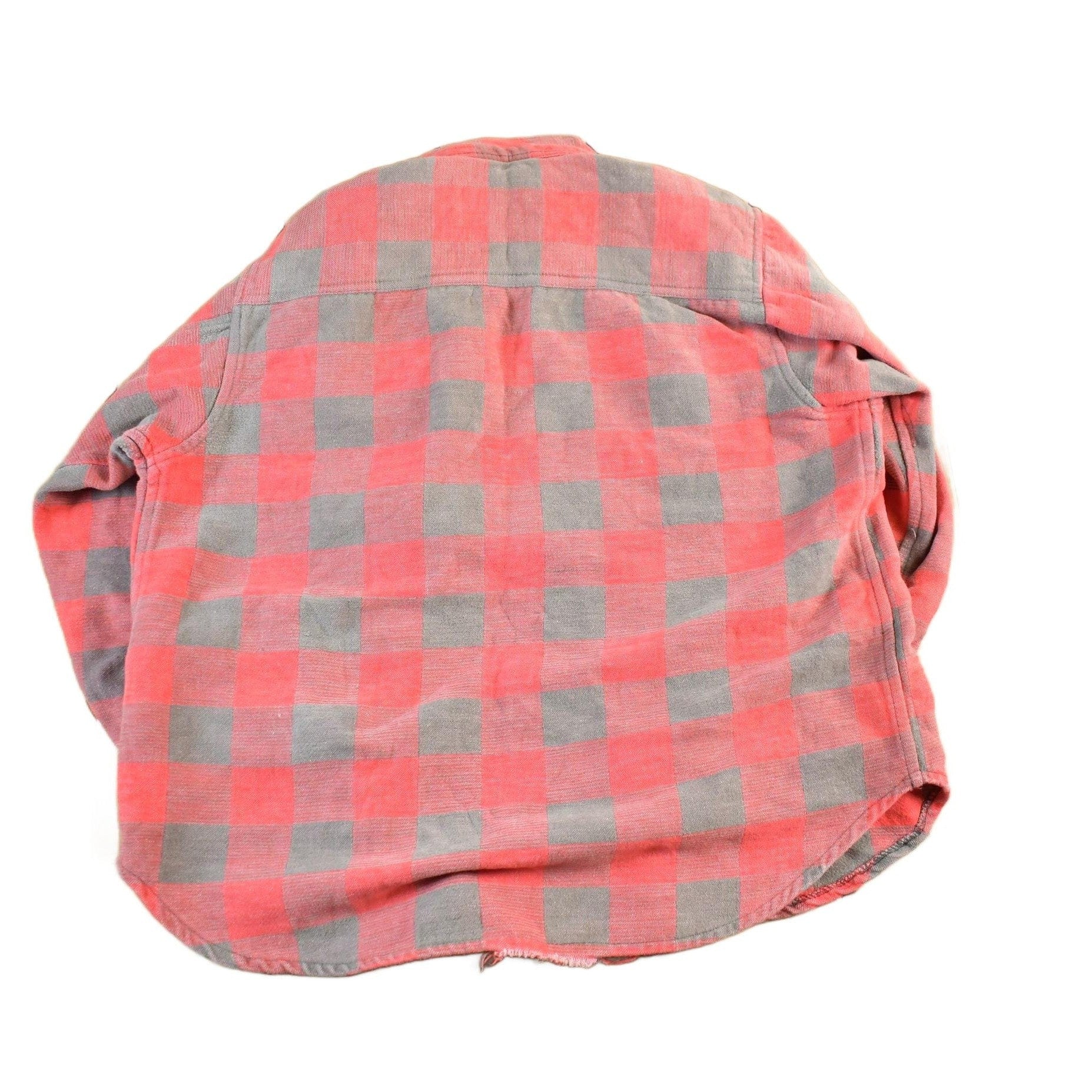 Other Clothing > Men's Clothing > Shirts & Tees > Oxfords & Button Downs Vintage 1960s Open Road Button Up Plaid Flannel Trucker Shirt Men's Large