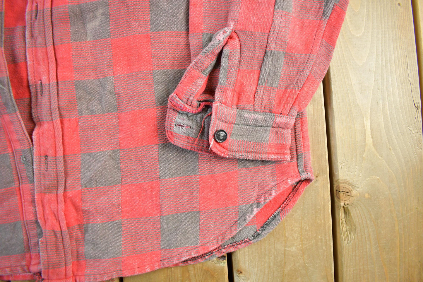 Other Clothing > Men's Clothing > Shirts & Tees > Oxfords & Button Downs Vintage 1960s Open Road Button Up Plaid Flannel Trucker Shirt Men's Large