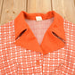 Other Clothing > Men's Clothing > Shirts & Tees > Oxfords & Button Downs Vintage 1960s Orange Geo Metric Pattern Button Up Overcoat Women's M