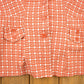 Other Clothing > Men's Clothing > Shirts & Tees > Oxfords & Button Downs Vintage 1960s Orange Geo Metric Pattern Button Up Overcoat Women's M