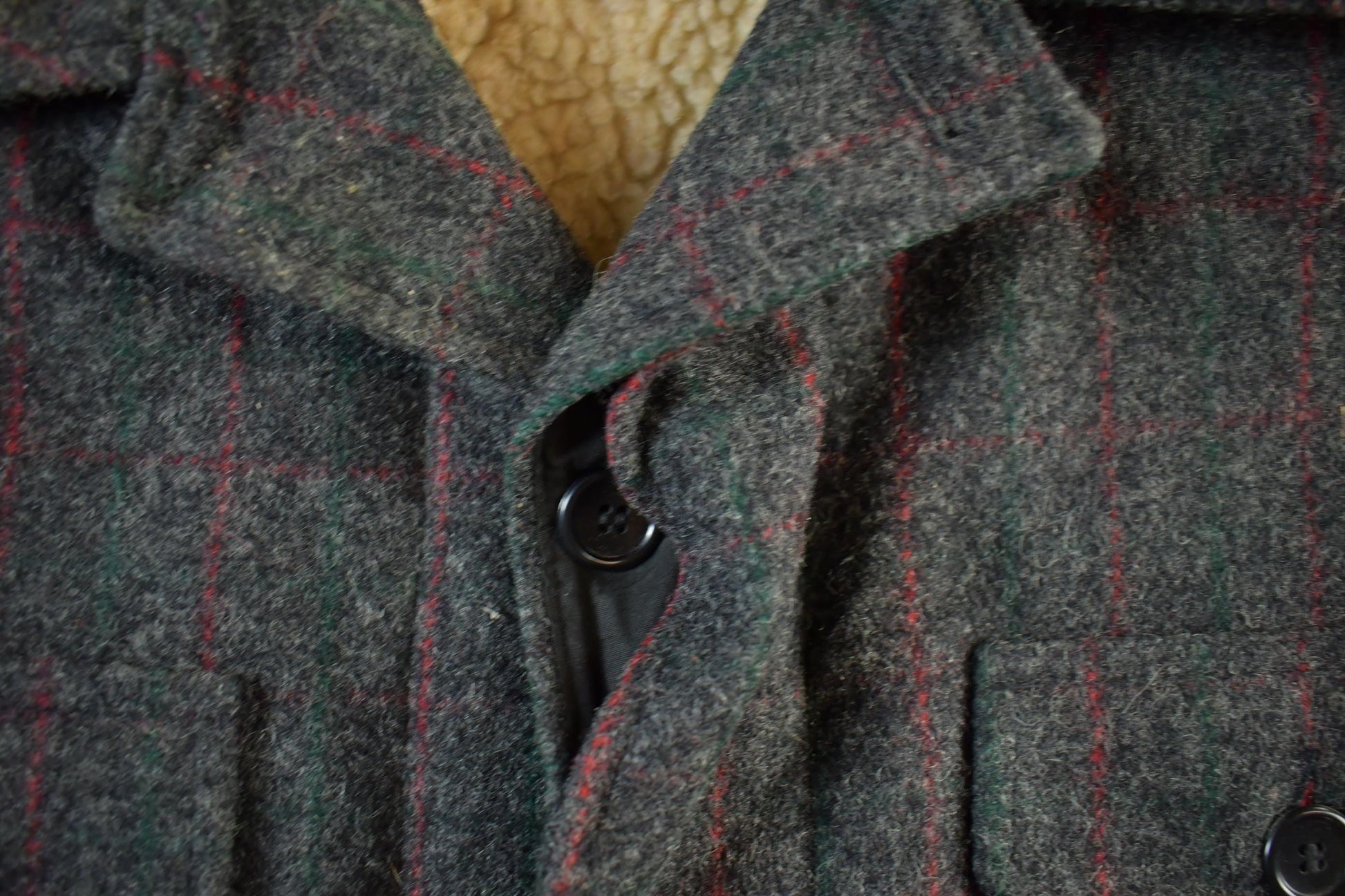 Other Clothing > Men's Clothing > Shirts & Tees > Oxfords & Button Downs Vintage 1970s Bemidji Woolen Mills Sherpa Lined Wool Jacket Men's XL