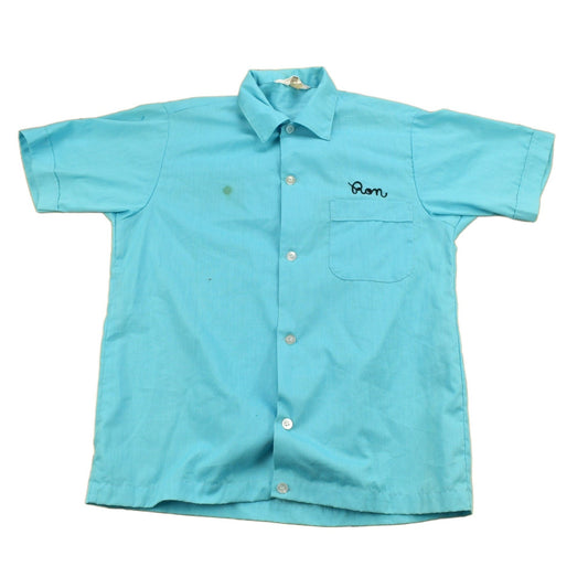 Other Clothing > Men's Clothing > Shirts & Tees > Oxfords & Button Downs Vintage 1970s Crouse-Hinds Chain Stitched Bowling Shirt Men's Medium