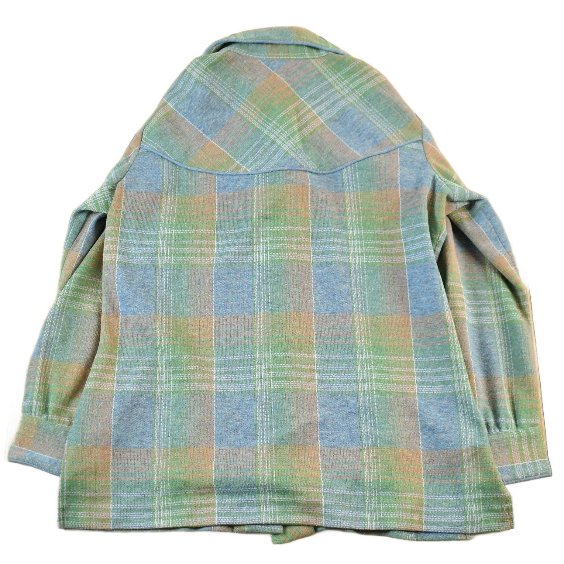 Other Clothing > Men's Clothing > Shirts & Tees > Oxfords & Button Downs Vintage 1970s Douglas Mare Plaid Flannel Button Up Shirt Men's Large