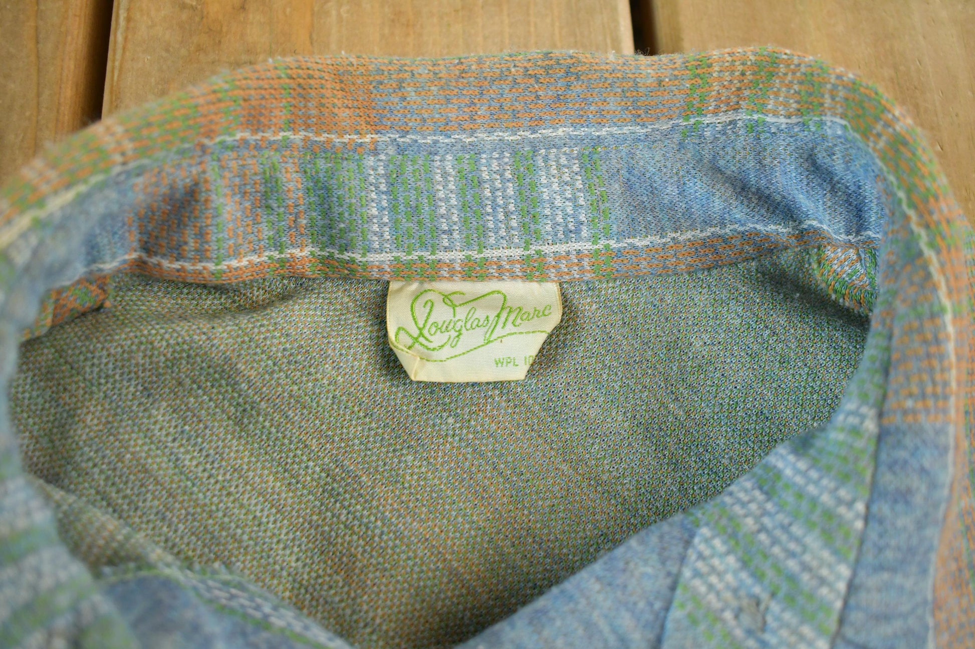 Other Clothing > Men's Clothing > Shirts & Tees > Oxfords & Button Downs Vintage 1970s Douglas Mare Plaid Flannel Button Up Shirt Men's Large