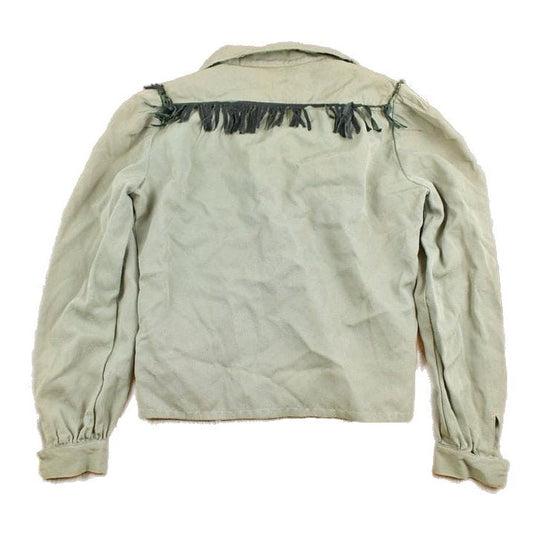 Other Clothing > Men's Clothing > Shirts & Tees > Oxfords & Button Downs Vintage 1970s Fringe Button Up Shirt Men's XS