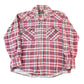 Other Clothing > Men's Clothing > Shirts & Tees > Oxfords & Button Downs Vintage 1970s Fruit Of The Loom Flannel Button Up Shirt Men's Medium