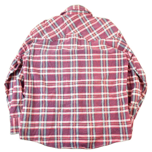 Other Clothing > Men's Clothing > Shirts & Tees > Oxfords & Button Downs Vintage 1970s Fruit Of The Loom Flannel Button Up Shirt Men's Medium