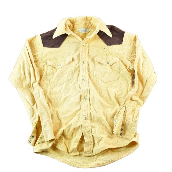 Other Clothing > Men's Clothing > Shirts & Tees > Oxfords & Button Downs Vintage 1970s Pal Western Button Up Shirt Mens M