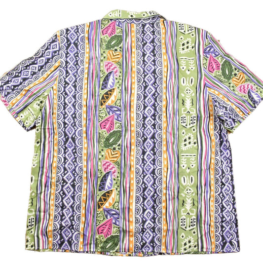 Other Clothing > Men's Clothing > Shirts & Tees > Oxfords & Button Downs Vintage 1980s Cape Cod Sportswear Abstract Floral Button Up Shirt Men's Large