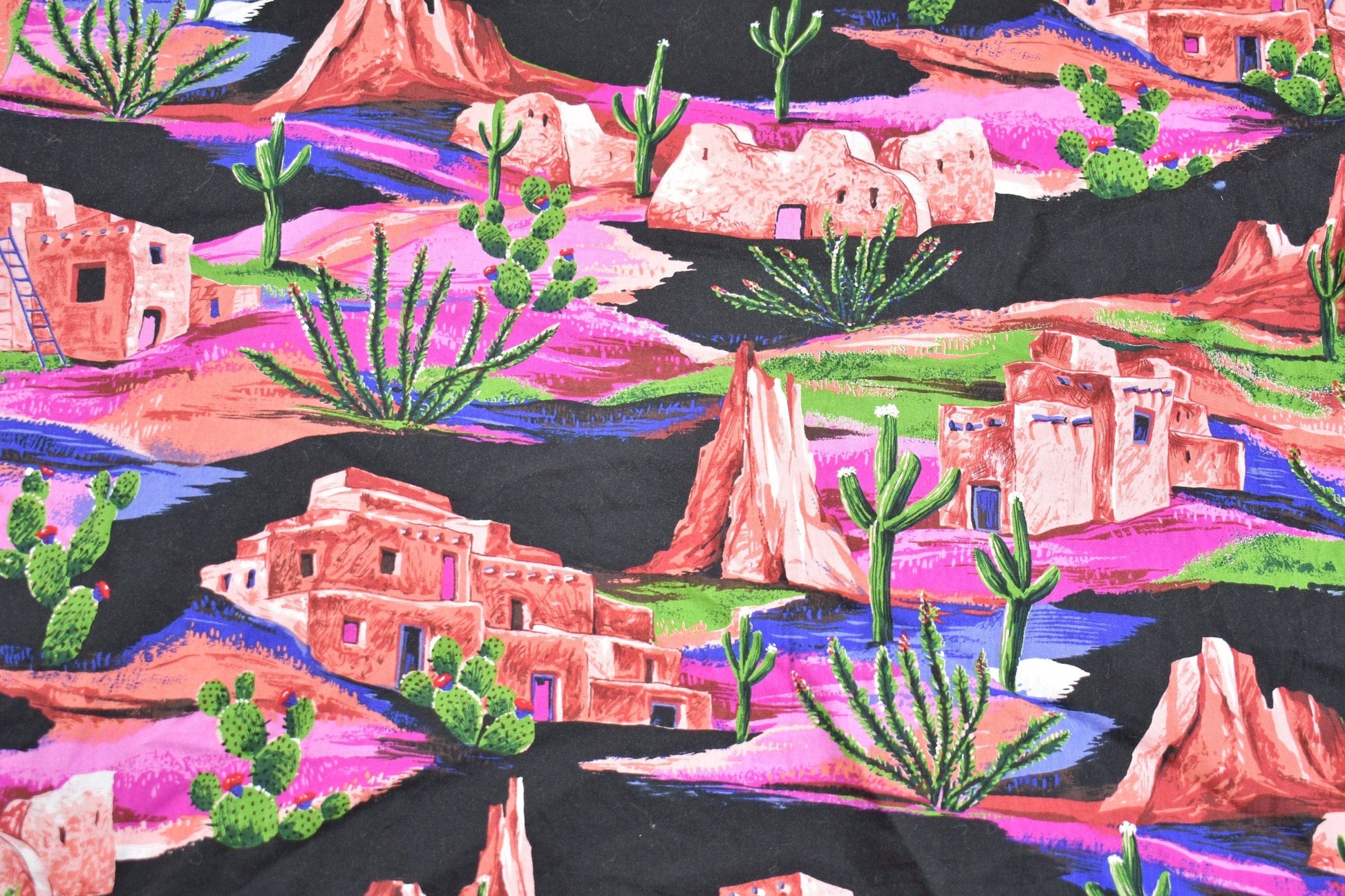 Other Clothing > Men's Clothing > Shirts & Tees > Oxfords & Button Downs Vintage 1980s Deadstock South Western Theme Button Up Shirt Men's XL