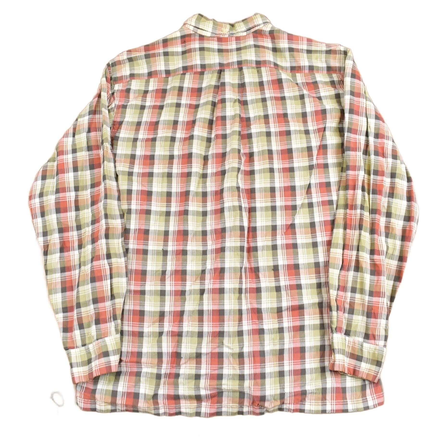 Other Clothing > Men's Clothing > Shirts & Tees > Oxfords & Button Downs Vintage 1980s Dutch Maid Plaid Button Up Shirt Men's Medium