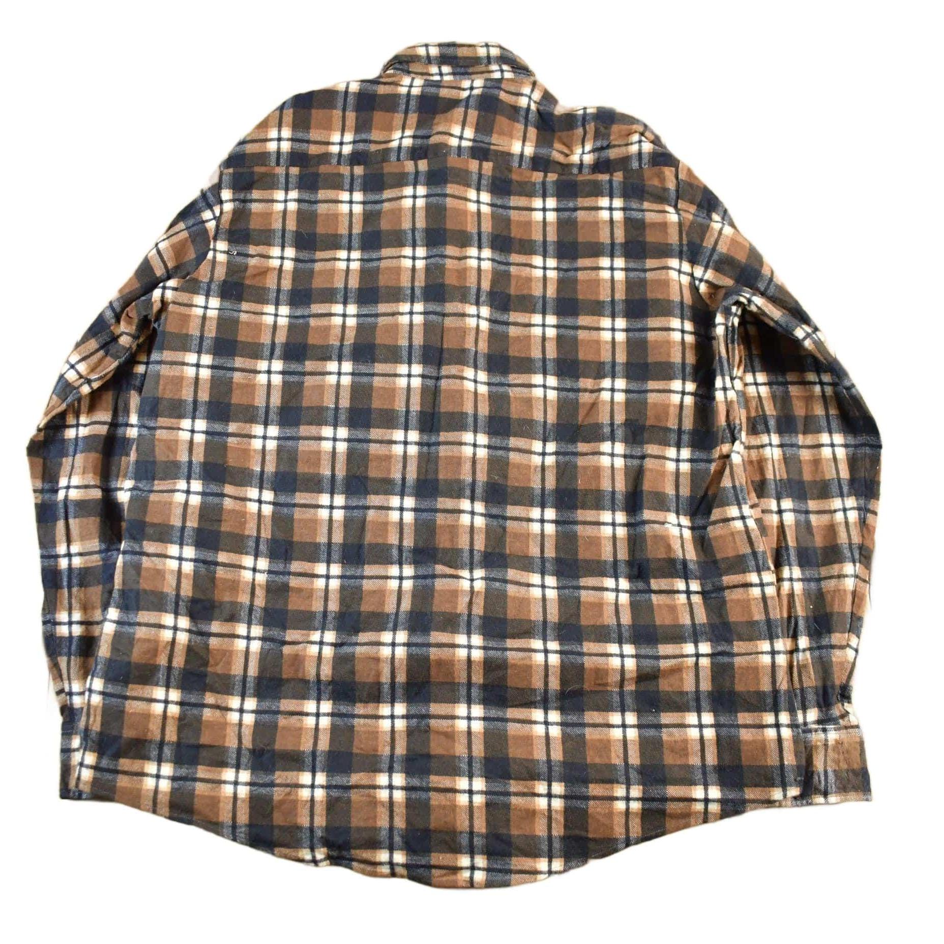 Other Clothing > Men's Clothing > Shirts & Tees > Oxfords & Button Downs Vintage 1980s Fruit Of The Loom Flannel Button Up Shirt Men's Large