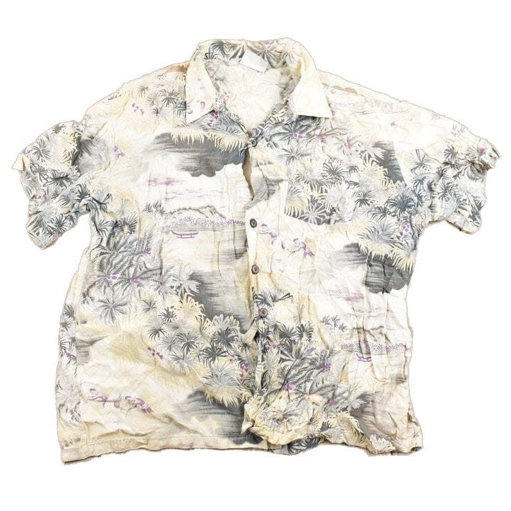 Other Clothing > Men's Clothing > Shirts & Tees > Oxfords & Button Downs Vintage 1980s Kennington Hawaiian Button Up Shirt Men's Large/