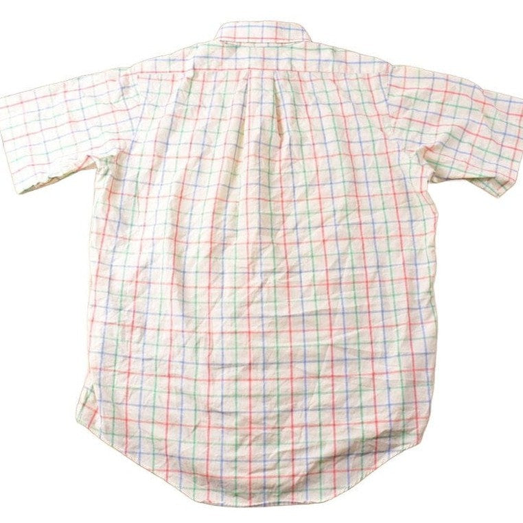 Other Clothing > Men's Clothing > Shirts & Tees > Oxfords & Button Downs Vintage 1980s McCaffreys Plaid Button Up Shirt Men's Large