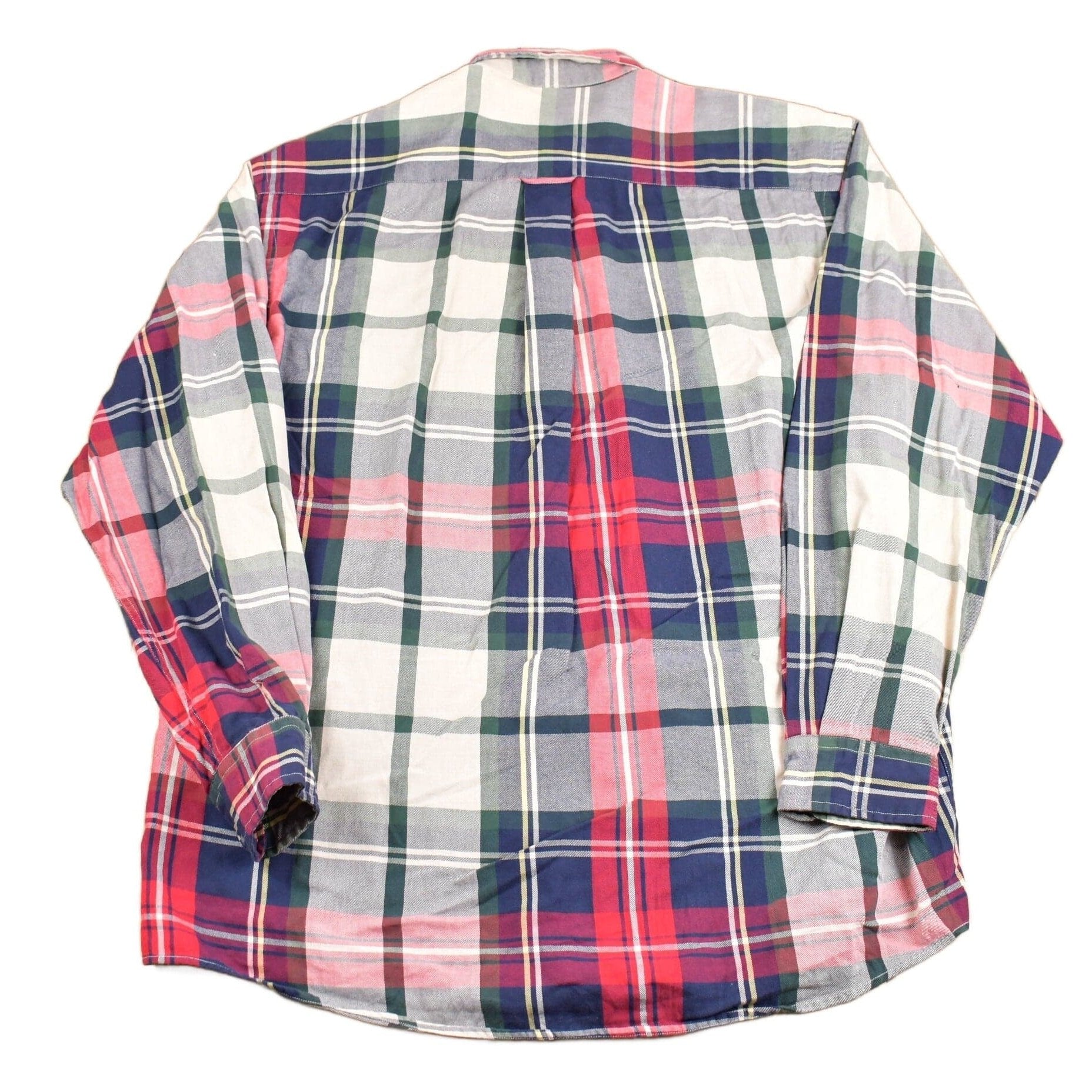 Other Clothing > Men's Clothing > Shirts & Tees > Oxfords & Button Downs Vintage 1980s Nautica Plaid Button Up Shirt Men's XL