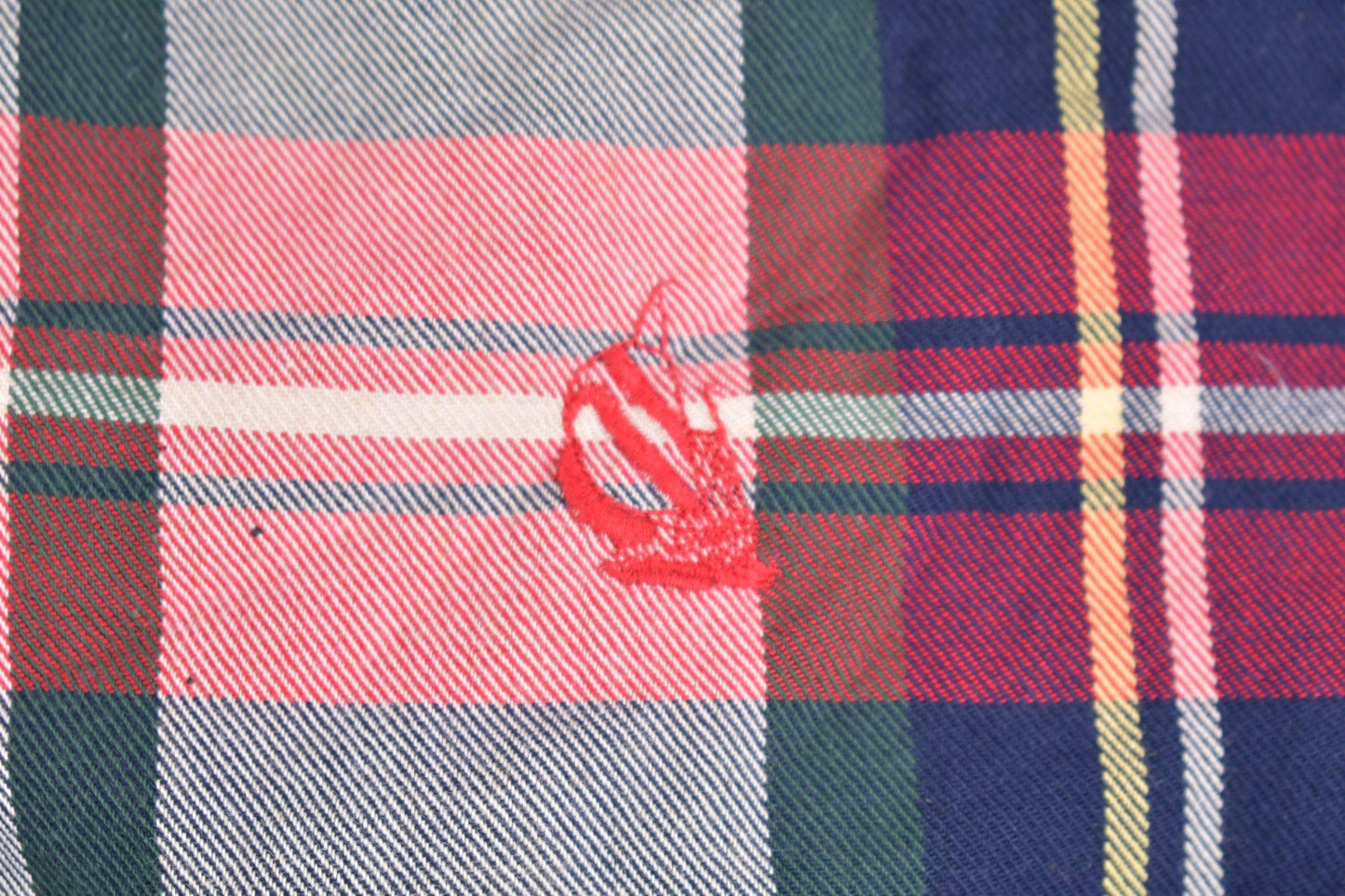 Other Clothing > Men's Clothing > Shirts & Tees > Oxfords & Button Downs Vintage 1980s Nautica Plaid Button Up Shirt Men's XL