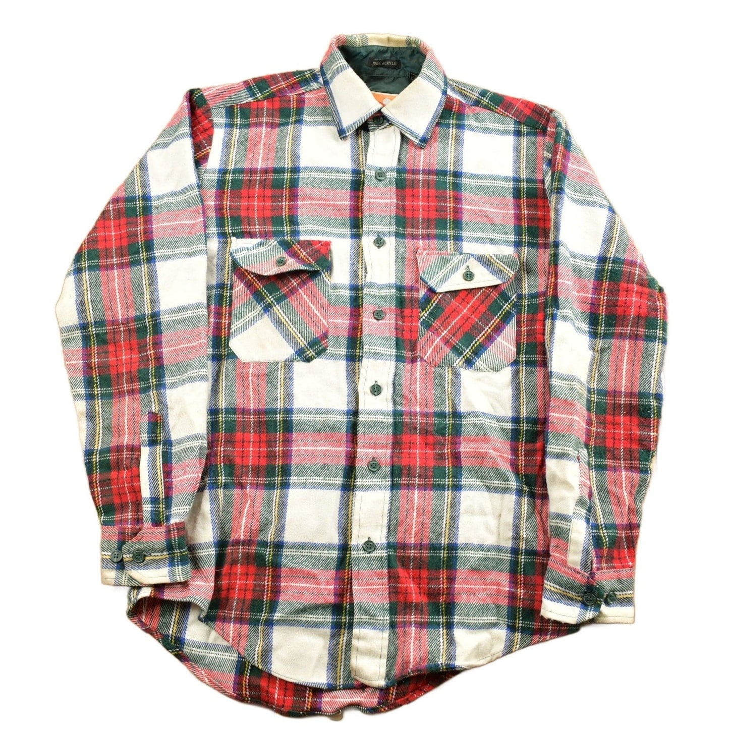 Other Clothing > Men's Clothing > Shirts & Tees > Oxfords & Button Downs Vintage 1980s Ozark Trail Button Up Plaid Shirt Men's Small