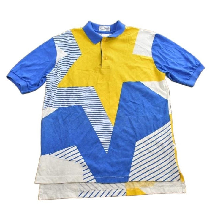 Other Clothing > Men's Clothing > Shirts & Tees > Oxfords & Button Downs Vintage 1980s Sea Palms By Hartwell Collared Polo Shirt Men's Medium