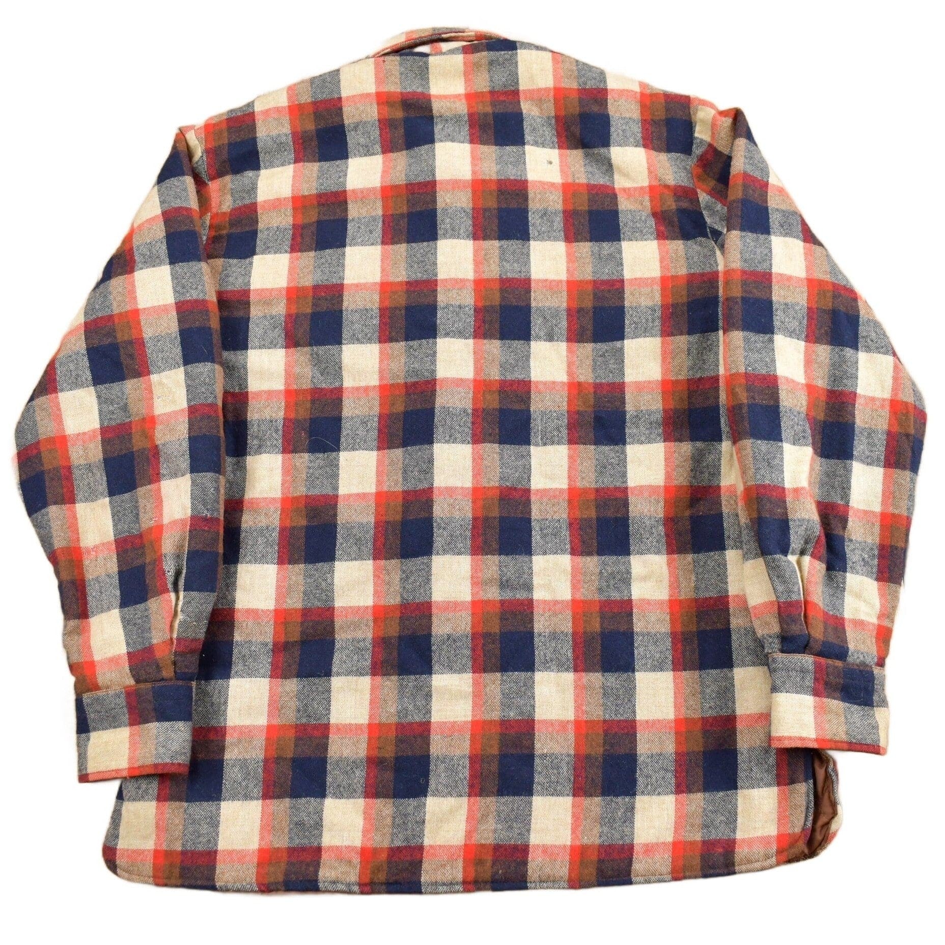 Other Clothing > Men's Clothing > Shirts & Tees > Oxfords & Button Downs Vintage 1980s Woodland Lined Button Up Wool Shirt Men's Large