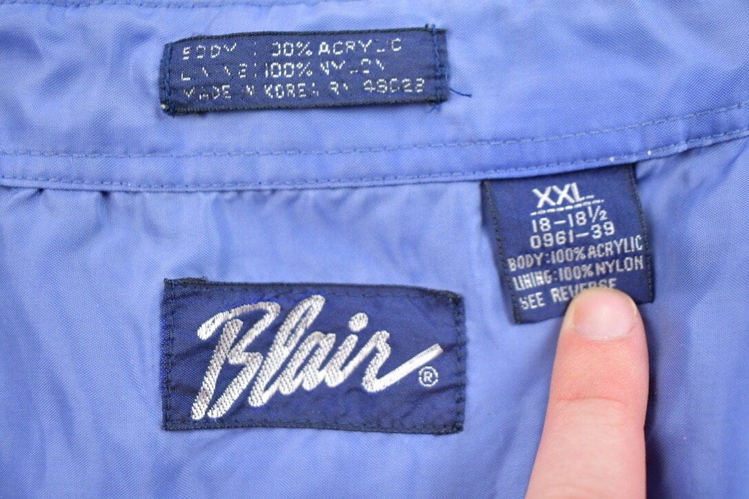 Other Clothing > Men's Clothing > Shirts & Tees > Oxfords & Button Downs Vintage 1990s Blair Plaid Flannel Button Up Shirt Men's 2XL