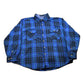 Other Clothing > Men's Clothing > Shirts & Tees > Oxfords & Button Downs Vintage 1990s Blair Plaid Flannel Button Up Shirt Men's 2XL
