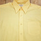 Other Clothing > Men's Clothing > Shirts & Tees > Oxfords & Button Downs Vintage 1990s Blank Yellow Fruit Of The Loom Button Up Shirt / 1990s Button Up / Basic Button Up / Blank Button Up / Vintage Dress Shirt