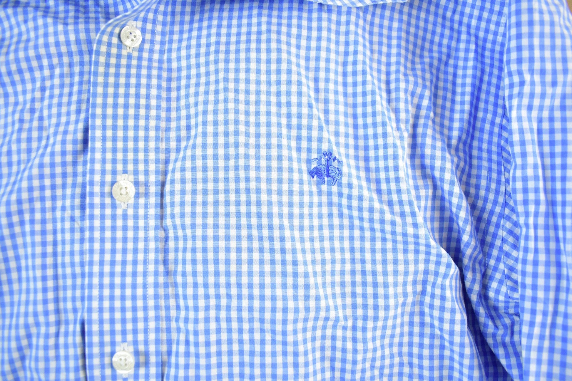 Other Clothing > Men's Clothing > Shirts & Tees > Oxfords & Button Downs Vintage 1990s Brooks Brothers Striped Button Up Shirt Men's Large