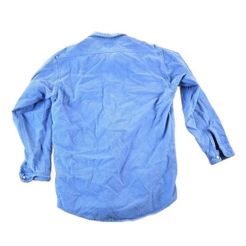 Other Clothing > Men's Clothing > Shirts & Tees > Oxfords & Button Downs Vintage 1990s Deerskin Navy Button Up Shirt Mens M