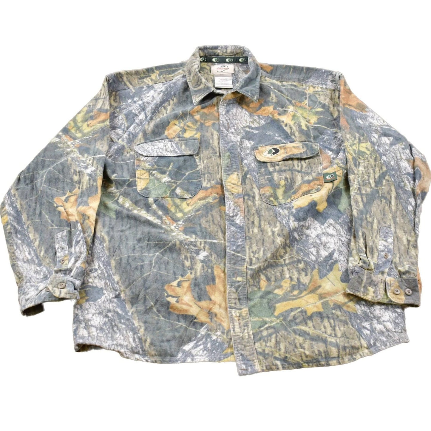 Other Clothing > Men's Clothing > Shirts & Tees > Oxfords & Button Downs Vintage 1990s Mossy Oak Real Tree Camo Button Up Shirt Men's 2XL