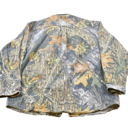 Other Clothing > Men's Clothing > Shirts & Tees > Oxfords & Button Downs Vintage 1990s Mossy Oak Real Tree Camo Button Up Shirt Men's 2XL
