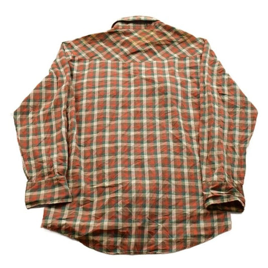 Other Clothing > Men's Clothing > Shirts & Tees > Oxfords & Button Downs Vintage 1990s New Frontiers Big Yank Plaid Button Up Shirt Men's Medium