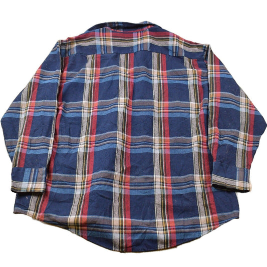 Other Clothing > Men's Clothing > Shirts & Tees > Oxfords & Button Downs Vintage 1990s Northwest Territory Lined Plaid Button Up Shirt Men's 2XL