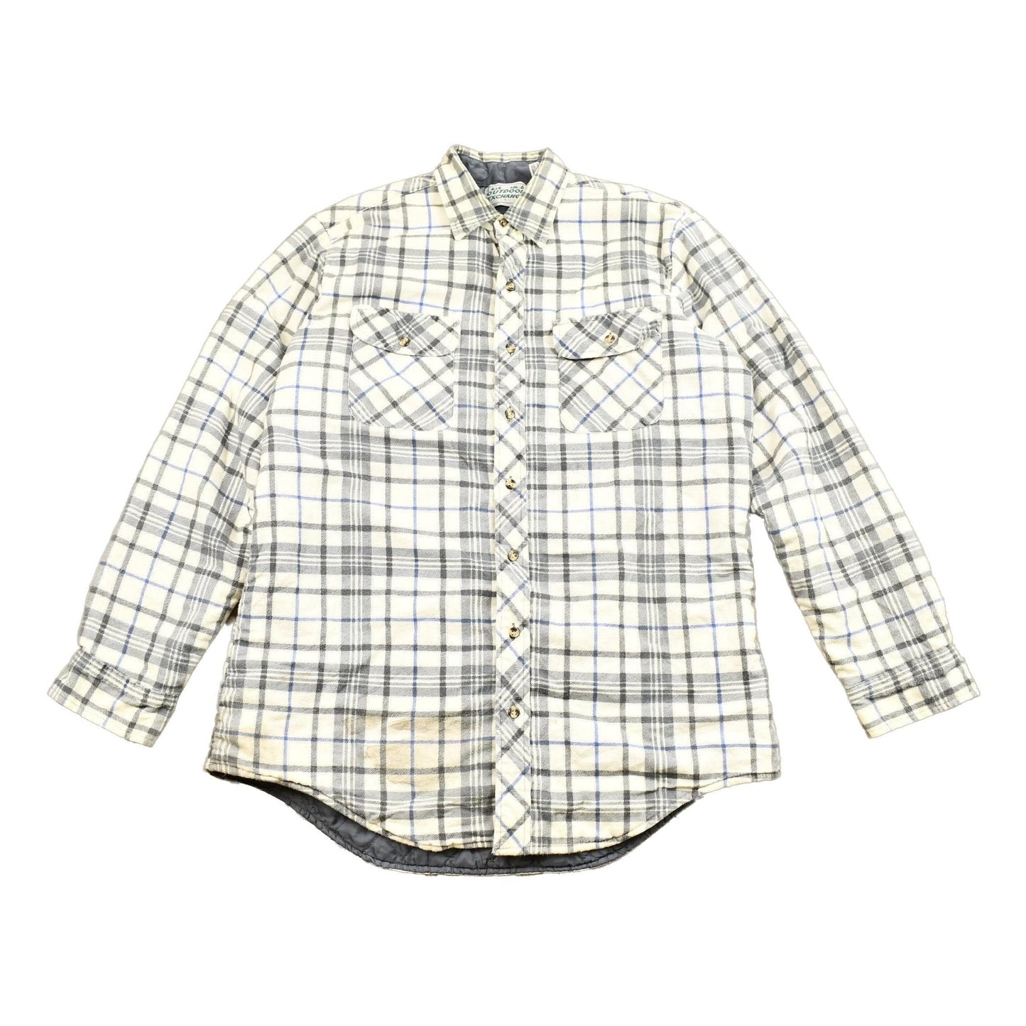 Other Clothing > Men's Clothing > Shirts & Tees > Oxfords & Button Downs Vintage 1990s Outdoor Exchange Heavyweight Insulated Button Up Shirt Men's Large