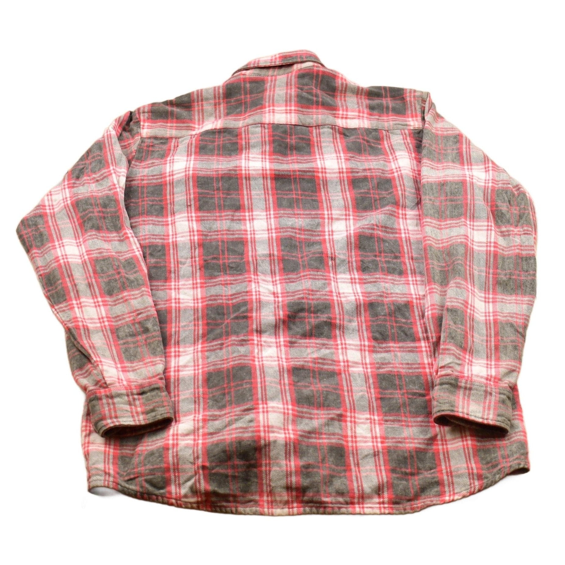 Other Clothing > Men's Clothing > Shirts & Tees > Oxfords & Button Downs Vintage 1990s Sports Afieid Plaid Flannel Button Up Shirt Men's L