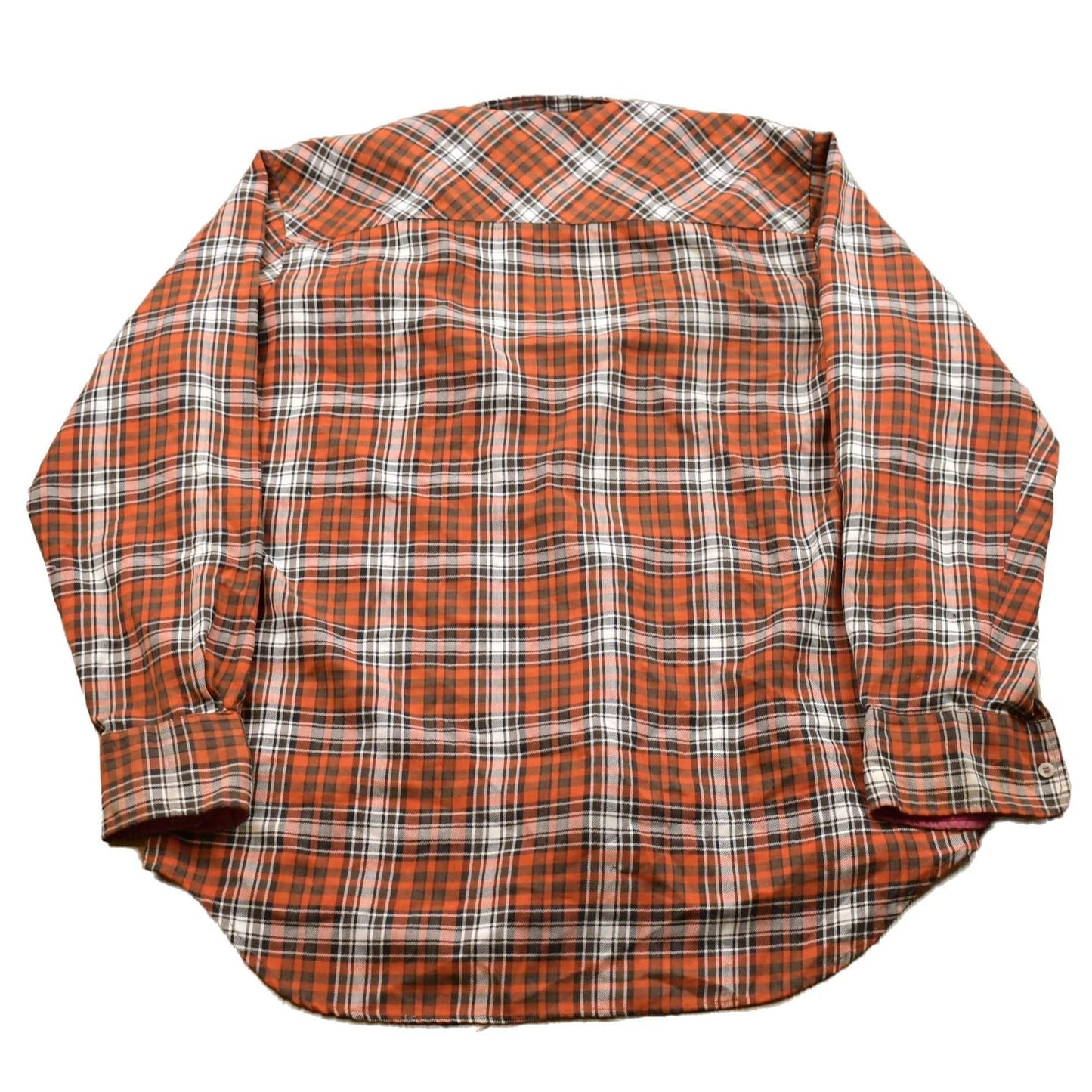 Other Clothing > Men's Clothing > Shirts & Tees > Oxfords & Button Downs Vintage 1990s Tracker Lined Plaid Button Up Shirt Men's XL