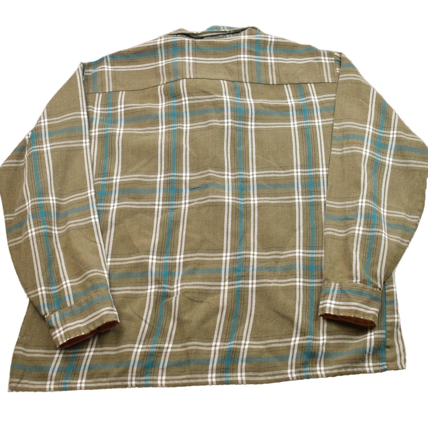 Other Clothing > Men's Clothing > Shirts & Tees > Oxfords & Button Downs Vintage 1990s Van Heusen Lined Plaid Button Up Shirt Men's XL