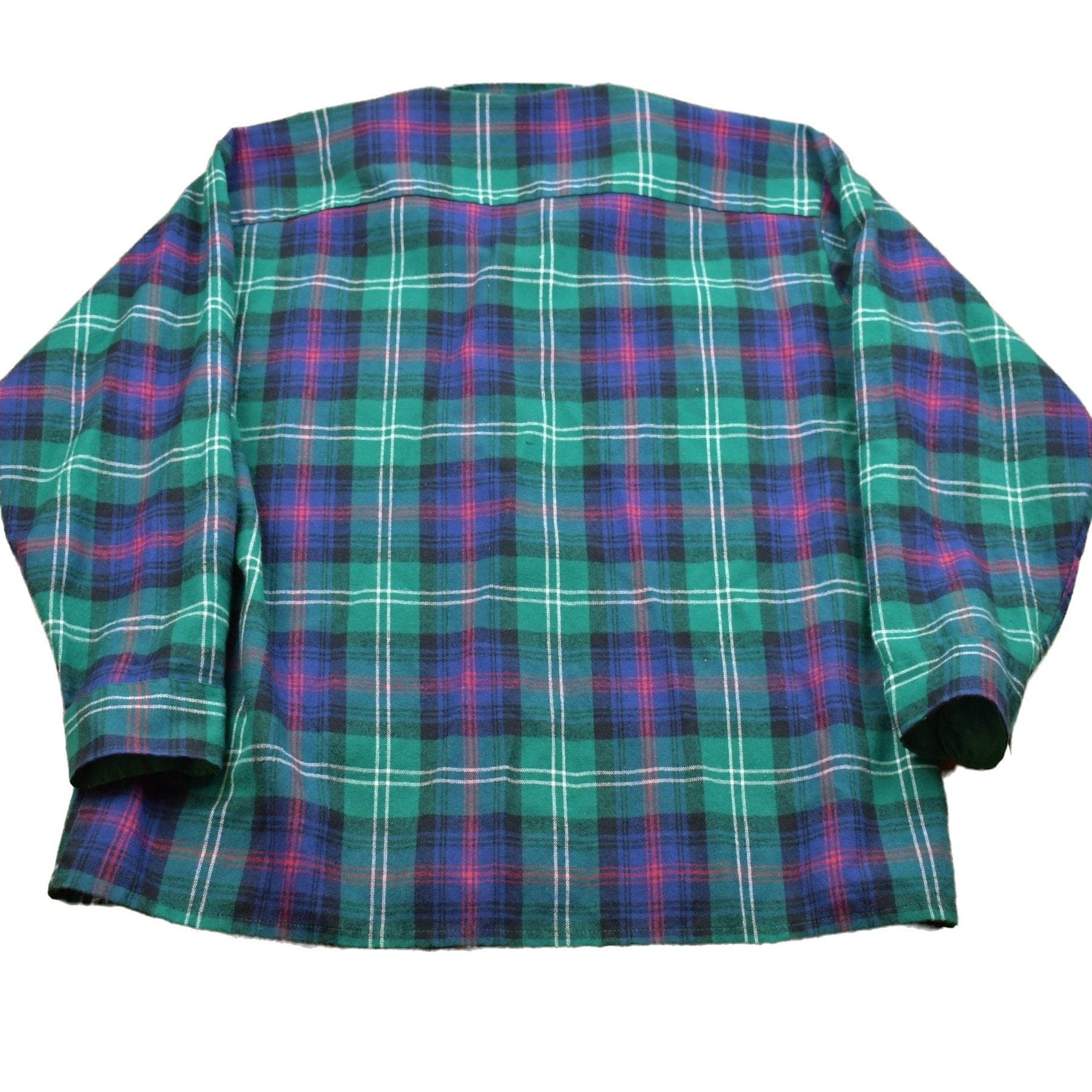 Other Clothing > Men's Clothing > Shirts & Tees > Oxfords & Button Downs Vintage 1990s Van Heusen Plaid Lined Button Up Shirt Men's 2XL