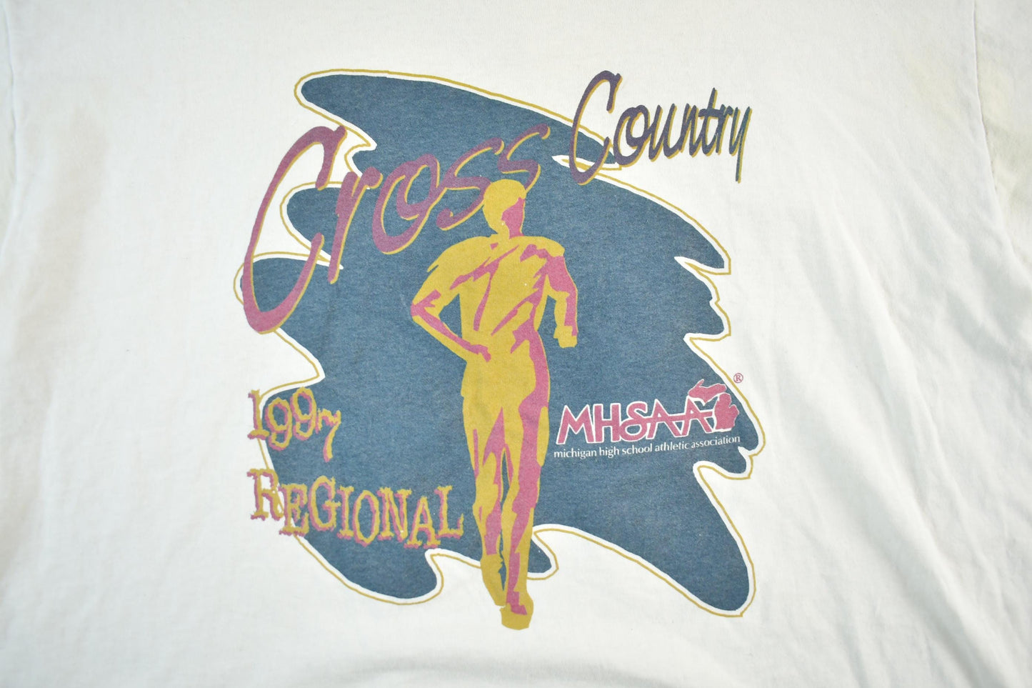 Other Clothing > Men's Clothing > Shirts & Tees > T Shirts Vintage 1990s MHSAA Cross Country Regionals Running T Shirt Mens XL