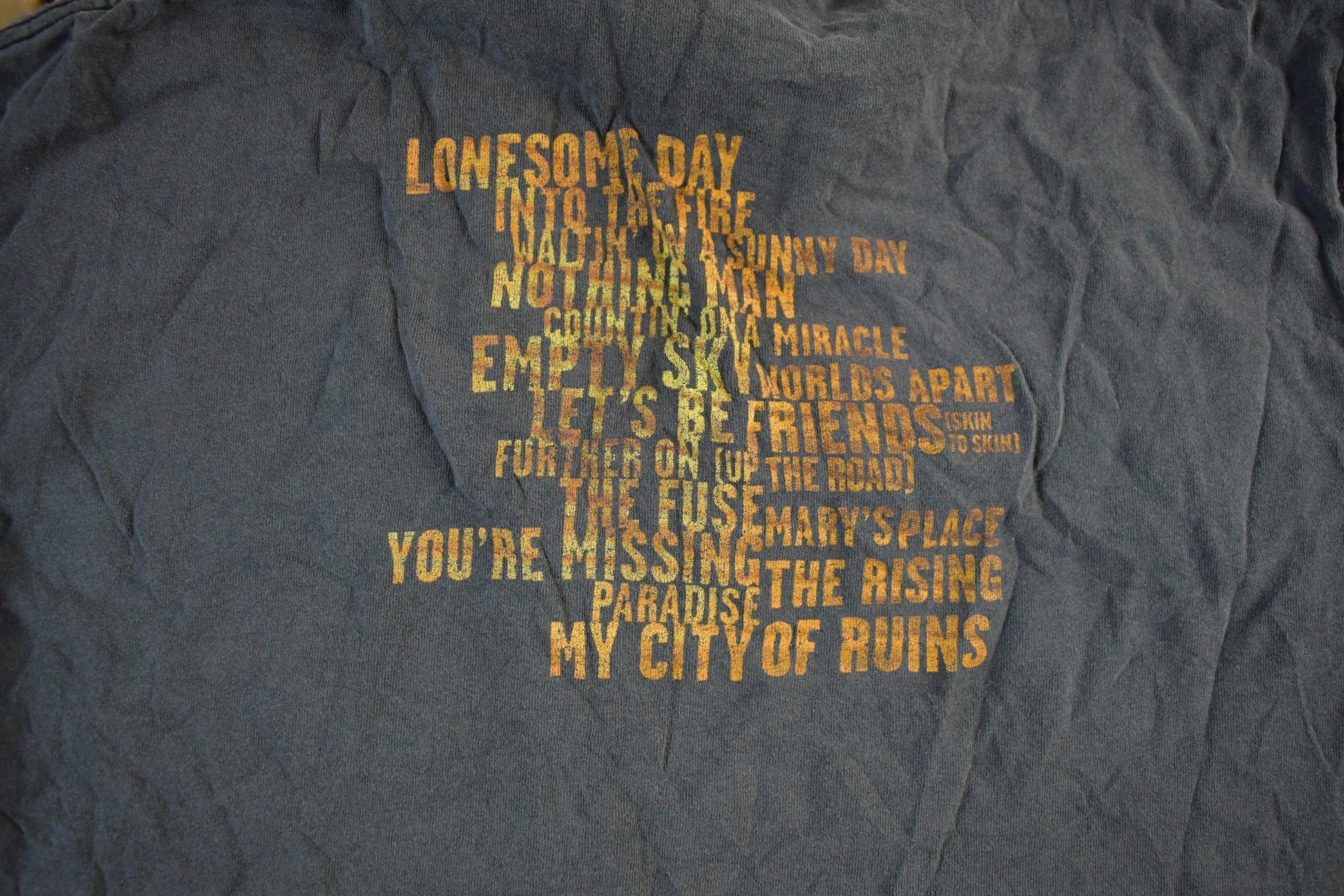 Other Clothing > Men's Clothing > Shirts & Tees > T Shirts Vintage 2002 Bruce Springsteen The Rising Tour Band T-Shirt Men's Large / Y2K Band Tee / Music Promo / Premium Vintage