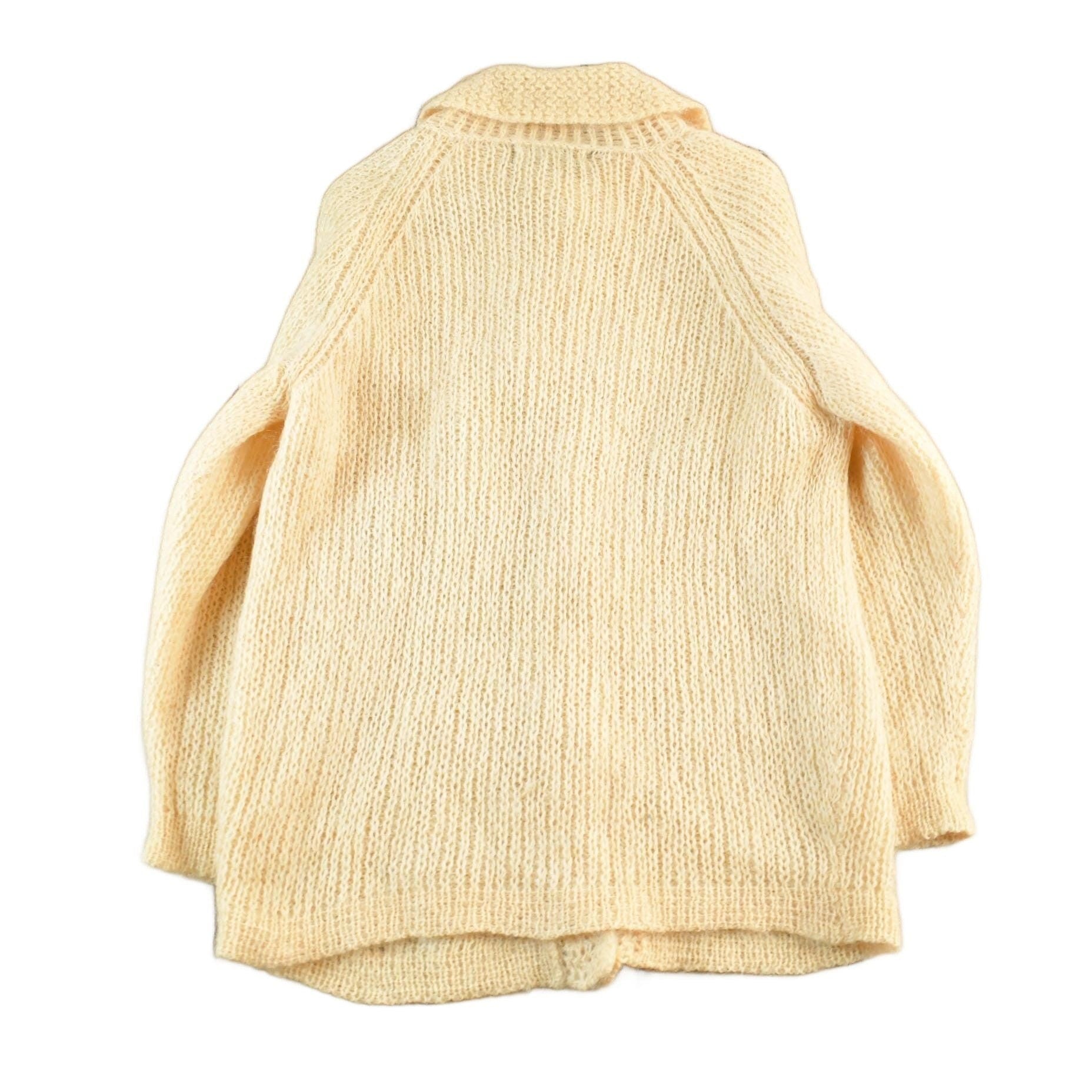 Other Clothing > Men's Clothing > Sweaters > Cardigans Vintage 1970s Mohair Wool Knit Cardigan Sweater Women's Small