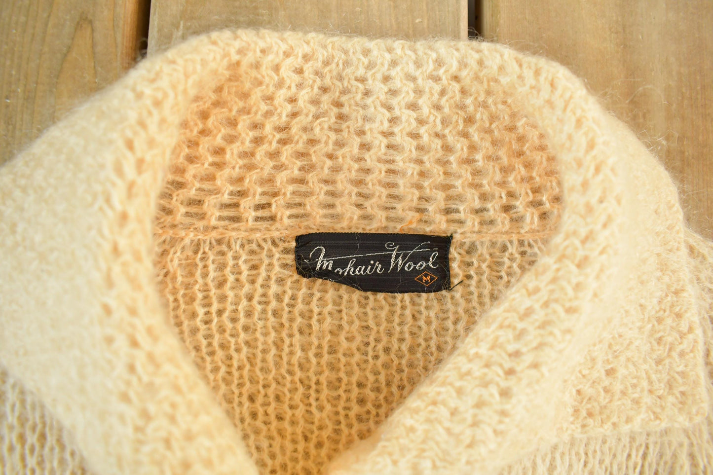 Other Clothing > Men's Clothing > Sweaters > Cardigans Vintage 1970s Mohair Wool Knit Cardigan Sweater Women's Small