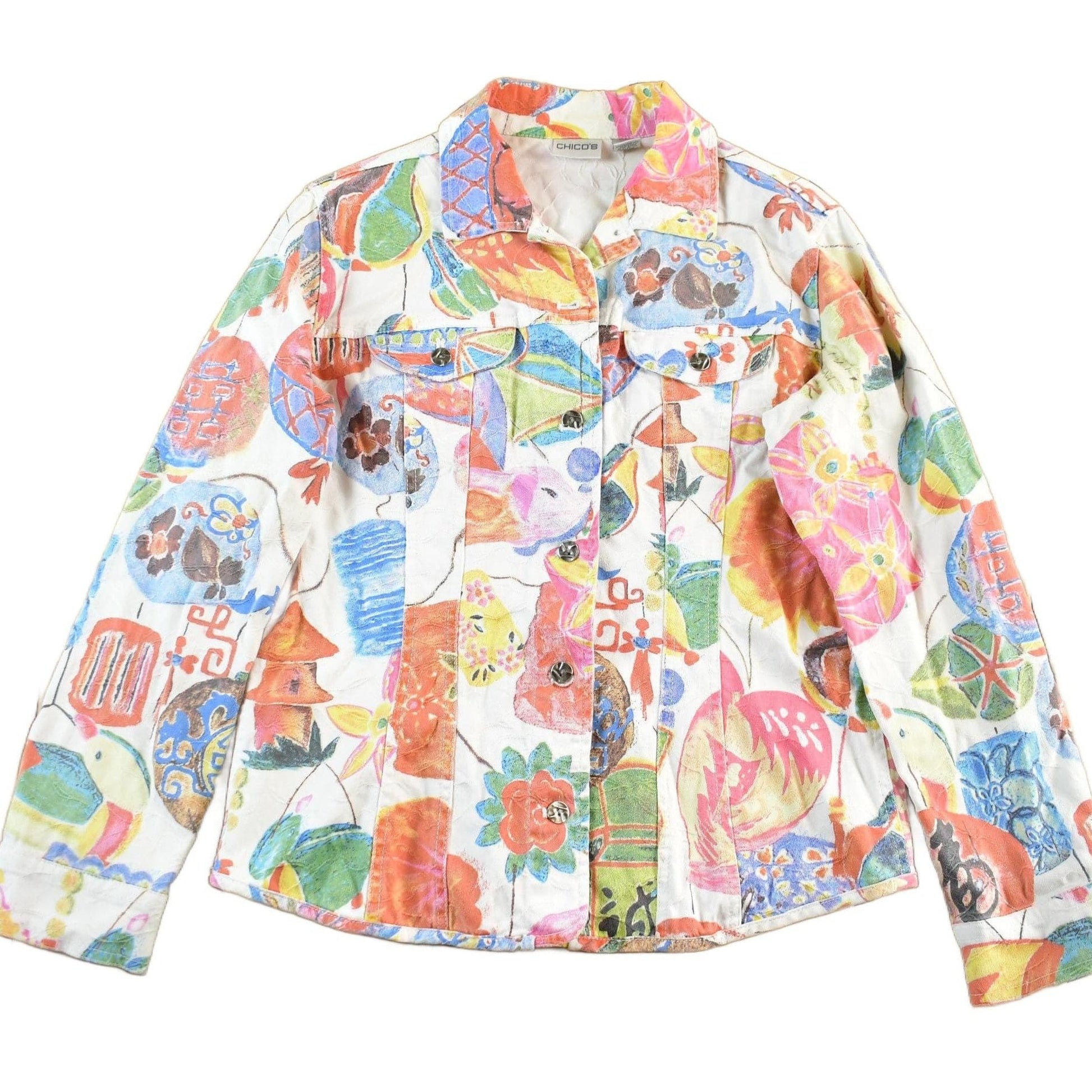 Other Clothing > Women's Clothing > Blazers & Suits > Blazers Vintage 1990s Chicos Design All Over Print Blazer Women's Small