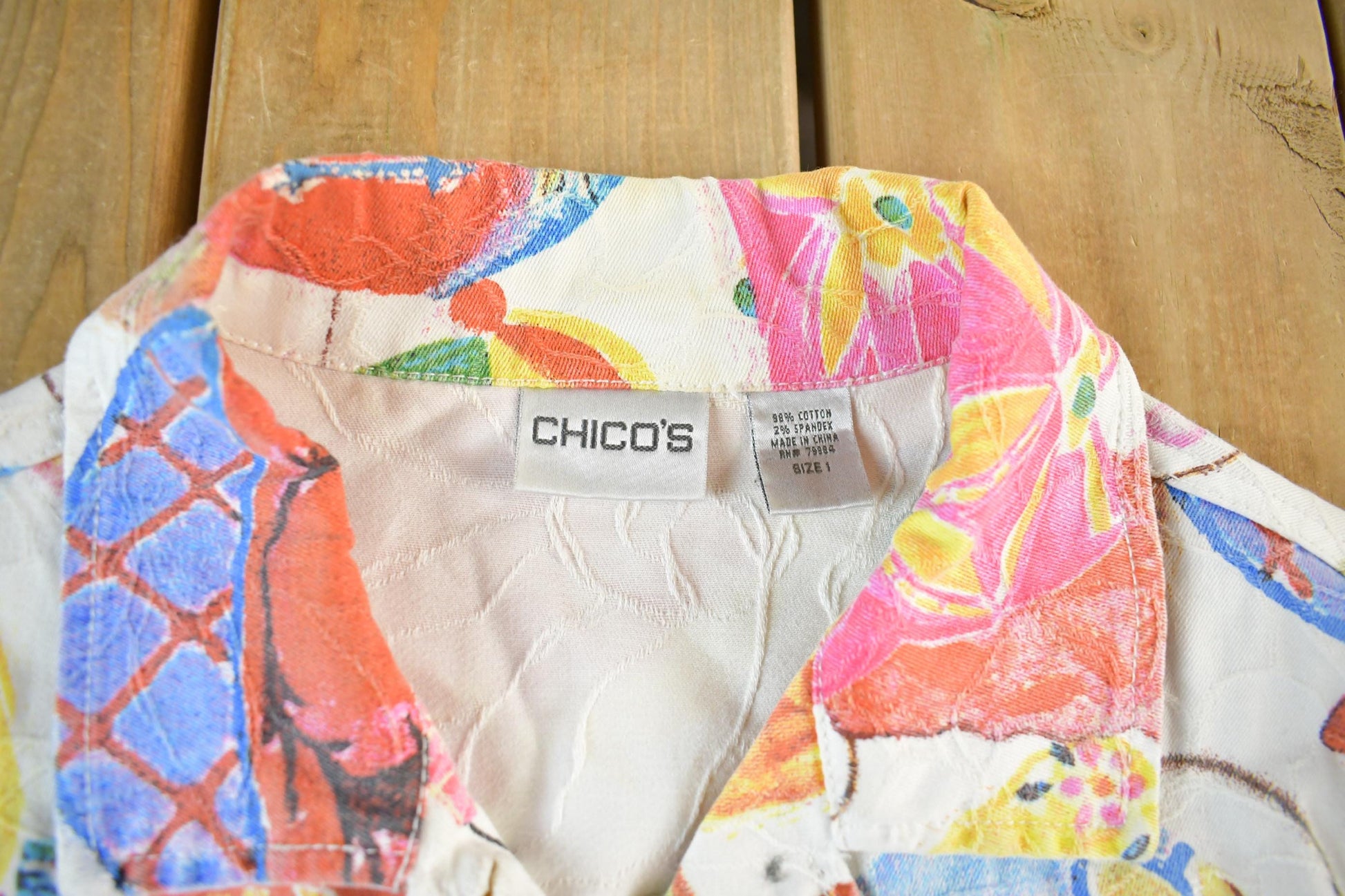 Other Clothing > Women's Clothing > Blazers & Suits > Blazers Vintage 1990s Chicos Design All Over Print Blazer Women's Small