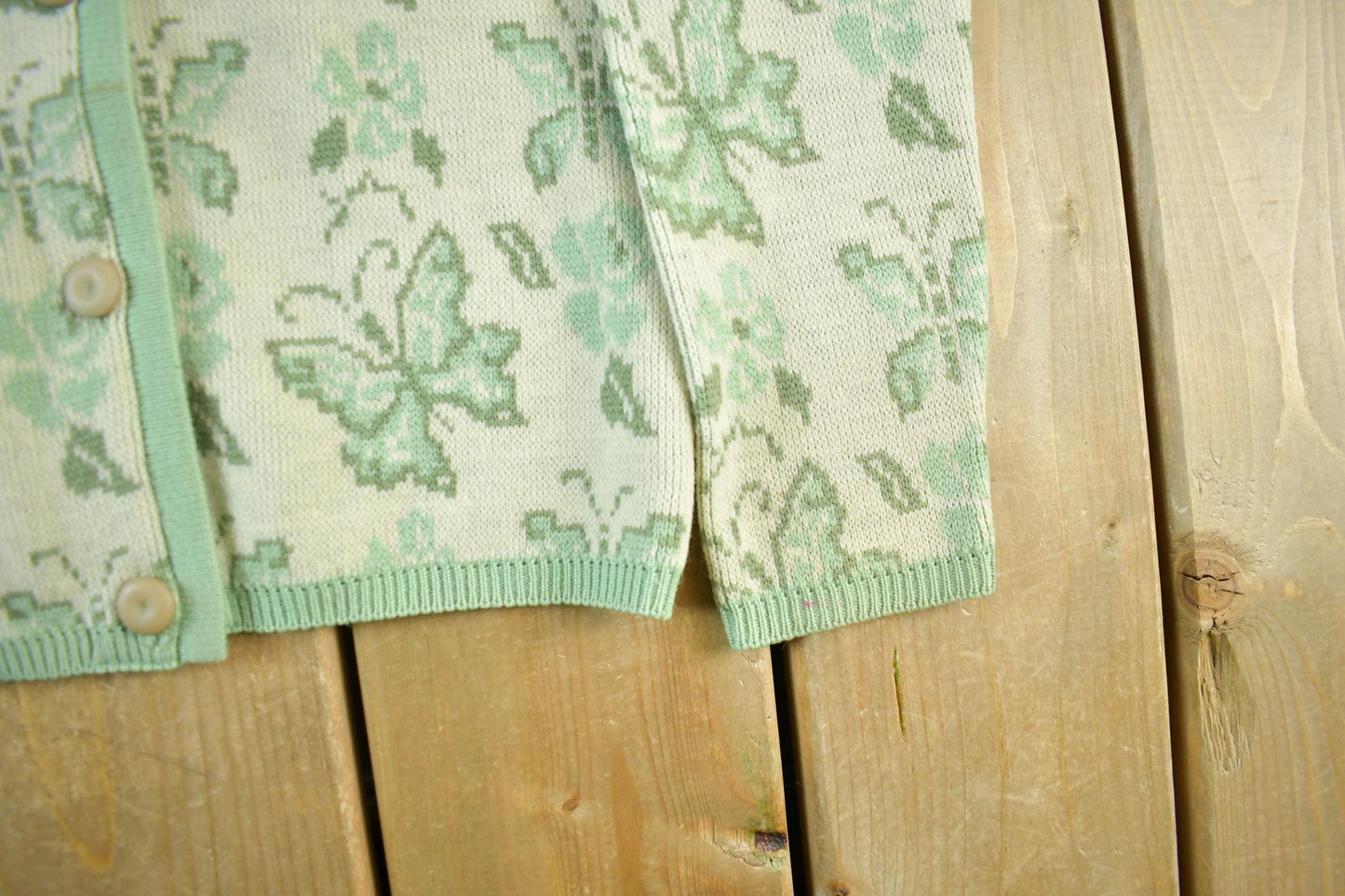 Other Clothing > Women's Clothing > Sweaters > Cardigans Vintage 1970s Butterfly Knit Cardigan Sweater Women's XS